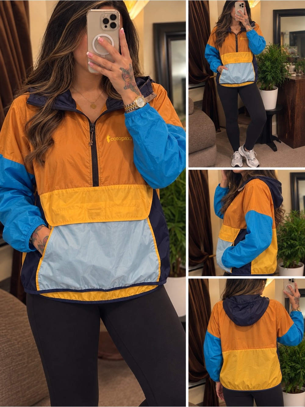 cotopaxi Colorblock Anorak Jacket Windbreaker Women XL Men L Lightweight Classic